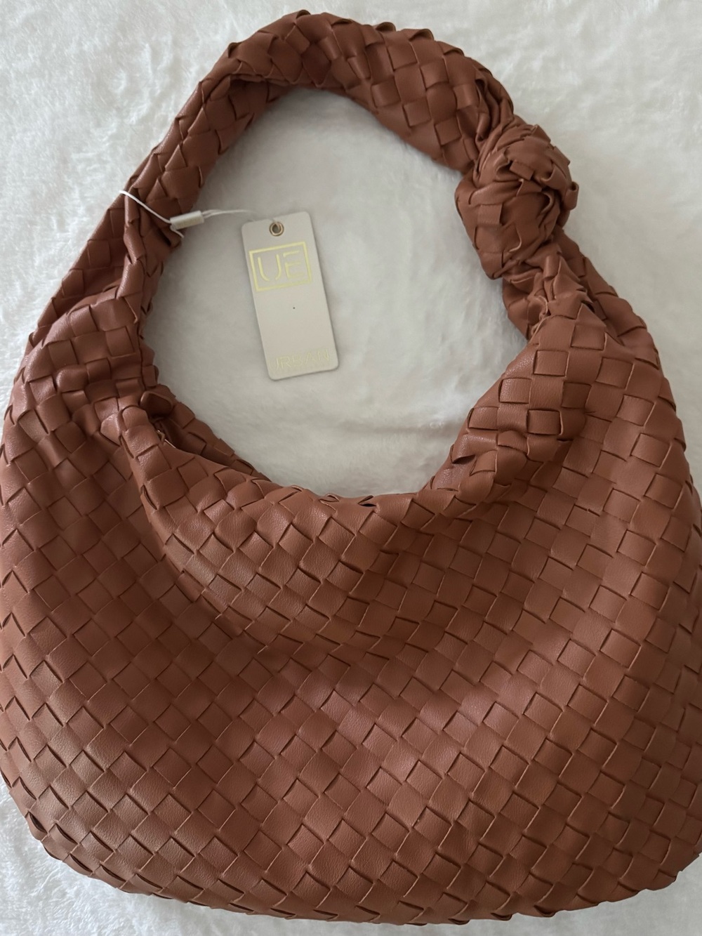 NWT Urban Expressions Woven Hobo Shoulder Bag - Brown